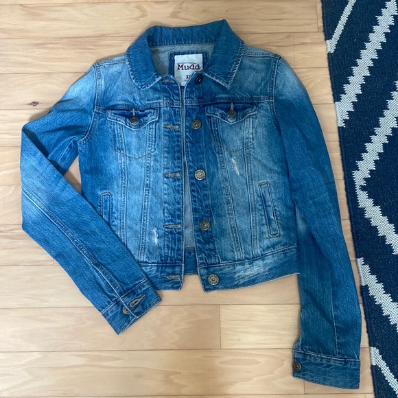 Mudd Jackets & Blazers - Mudd XS distressed jean jacket. Perfect condition